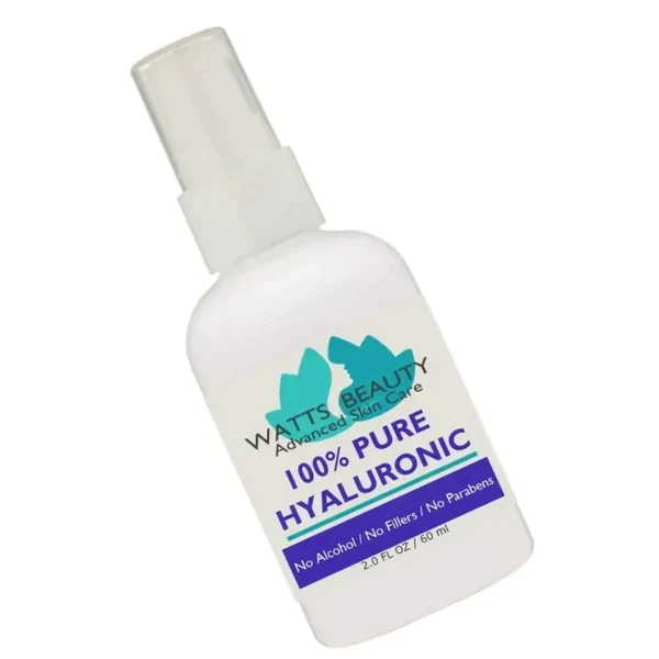 Watts Beauty 100% Pure Hyaluronic Acid Serum for Face - Only Alcohol FREE Pure Hyaluronic Acid Face Moisturizer Available at This Low Price - No Parabens - WattsBeautyUSA.com