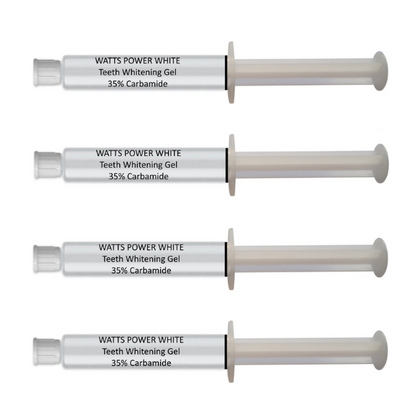 Watts Power Best Teeth Whitening Gels - 4 pack large 10ml  teeth whitening gels