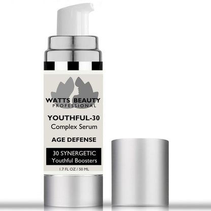 Watts Beauty New Youthful 30 Serum for All Skin Types - 30 Youthful Boosters for Younger Looking Skin 1oz
