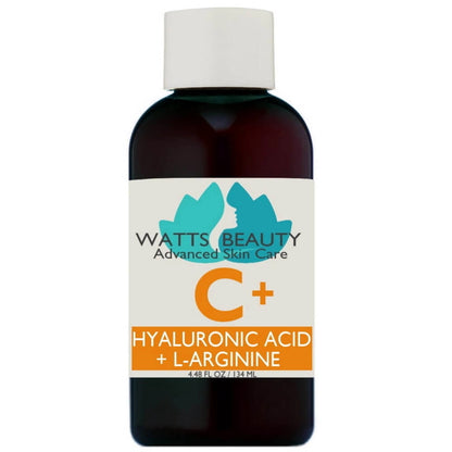 Watts Beauty Hyaluronic Acid Serum with Vitamin C + L - Arginine . Best Vitamin C Serum for the Look of Brighter, Clear Complexion -TRIO Variety - WattsBeautyUSA.com