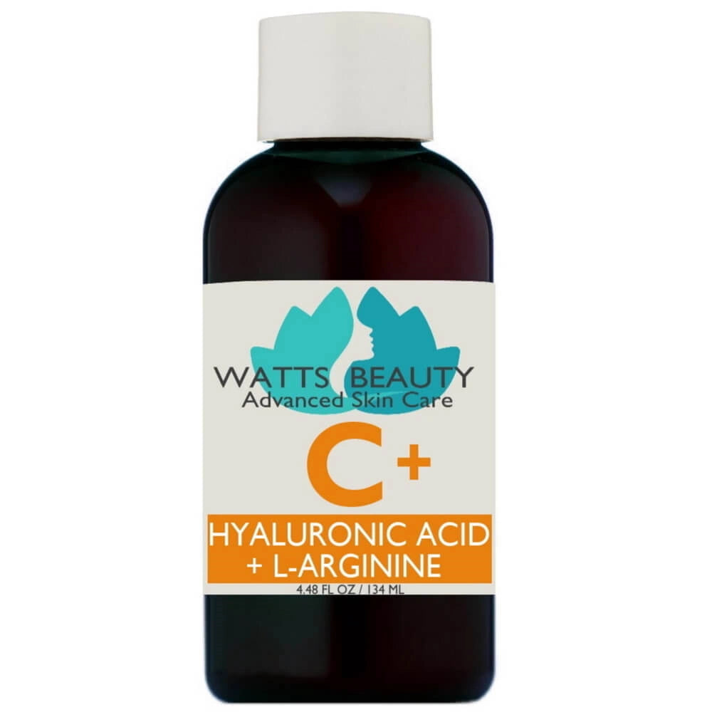 Watts Beauty Hyaluronic Acid Serum with Vitamin C + L - Arginine . Best Vitamin C Serum for the Look of Brighter, Clear Complexion -TRIO Variety - WattsBeautyUSA.com