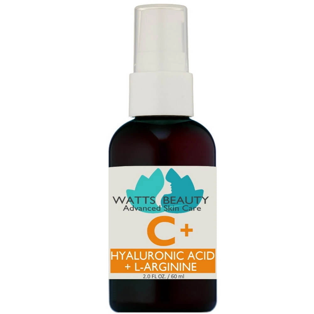 Watts Beauty Hyaluronic Acid Serum with Vitamin C + L - Arginine . Best Vitamin C Serum for the Look of Brighter, Clear Complexion -TRIO Variety - WattsBeautyUSA.com